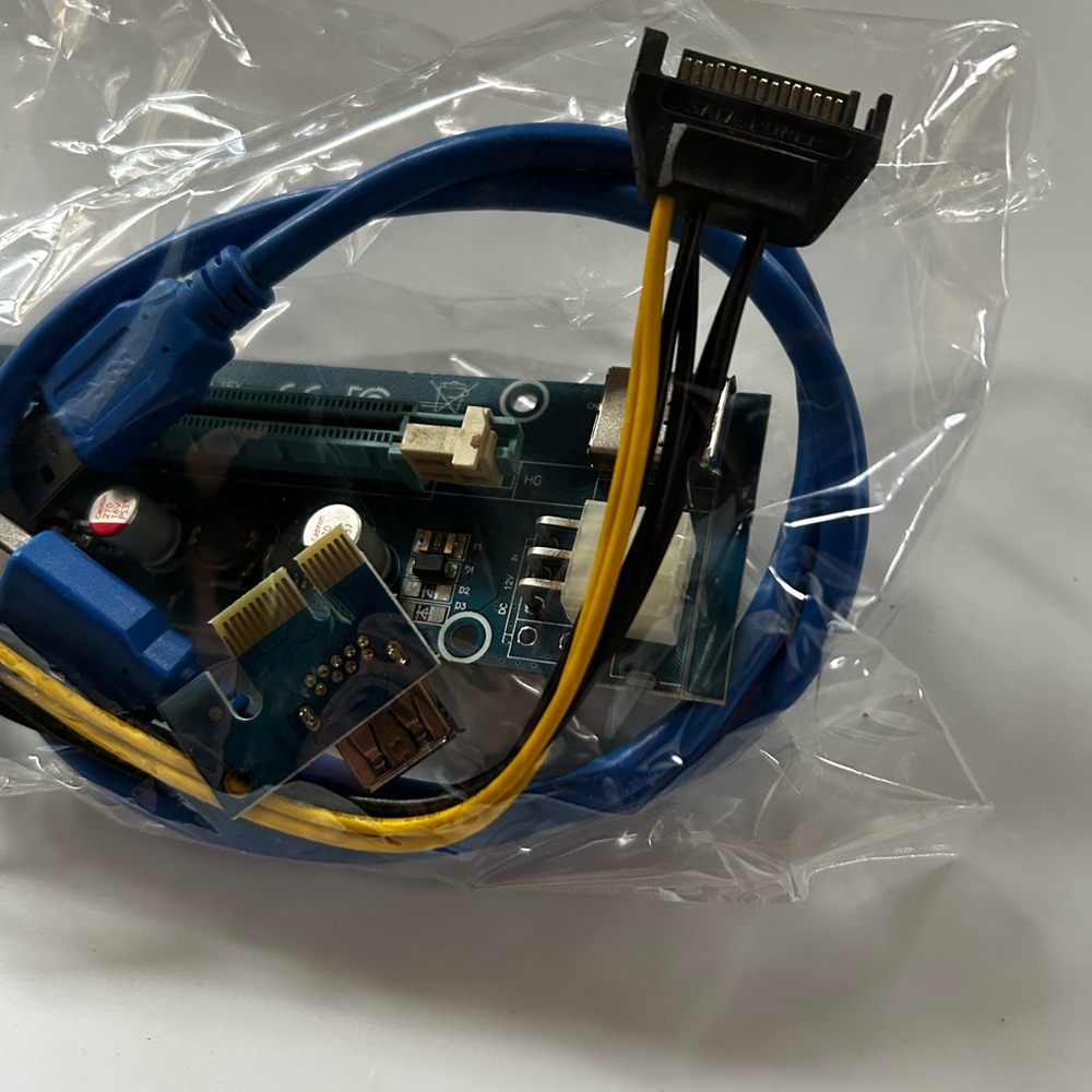 PCI-E Riser Card with USB 3.0 Cable - Picture 3 of 3